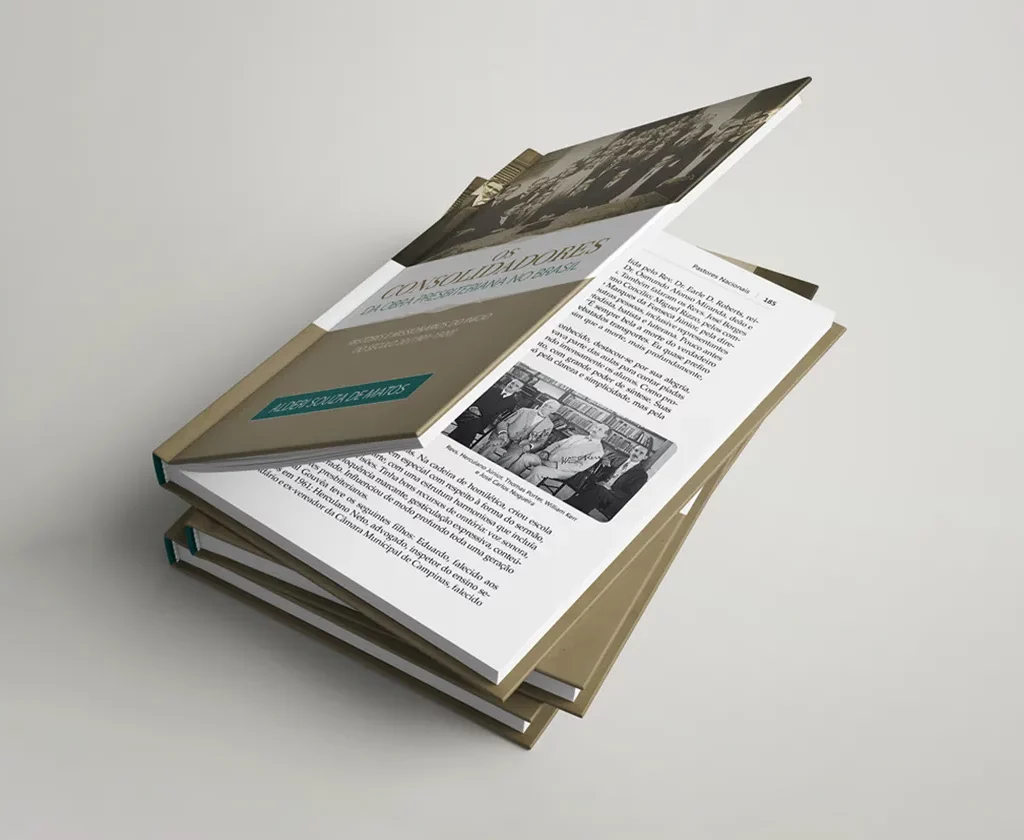 Capa, projeto gráfico e diagramação do livro Os consolidadores da obra presbiteriana no Brasil